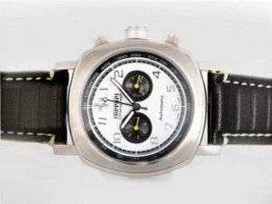 Replica Panerai Ferrari Watch Rattapante Chronograph Automatic White Dial