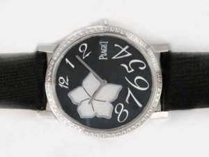 Replica Piaget Altiplano Watch Swiss ETA Movement Diamond Bezel With Black Dial