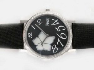 Replica Piaget Altiplano Watch Swiss ETA Movement Diamond Bezel With Black Dial