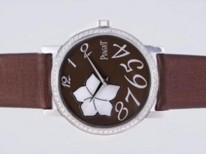 Replica Piaget Altiplano Watch Swiss ETA Movement Diamond Bezel With Brown Dial