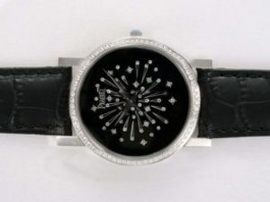Replica Piaget Altiplano Watch Swiss ETA Movement Diamond Bezel With Black Dial Lady Size Lady Size
