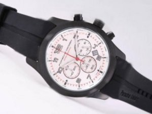Replica Porsche Design Watch Indicator Working Chronograph PVD Case With White Dial