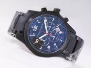 Replica Porsche Design Watch Indicator Working Chronograph Full PVD With Black Dial