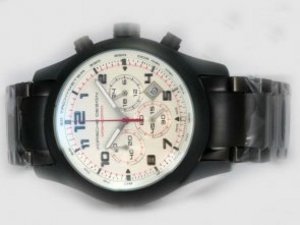 Replica Porsche Design Watch Orshsorro Working Chronograph Full PVD With White Dial-AR Coating