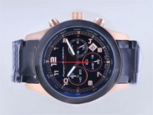 Replica Porsche Design Watch Orshsorro Working Chronograph Rose Gold/ PVD Case-Black