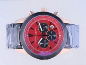 Replica Porsche Design Watch Orshsorro Working Chronograph Rose Gold/ PVD Case-Red