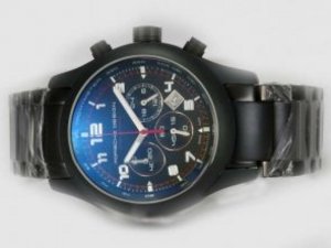 Replica Porsche Design Watch Orshsorro Working Chronograph Full PVD With Black Dial-AR Coating