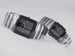 Replica Rado DiaStar Watch Authentic Ceramic Diamond Marking With Black Dial Couple Watch