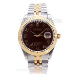 Brilliant Rolex Datejust II Replica Automatic Bezel Number Markers with Black Dial|DRII192