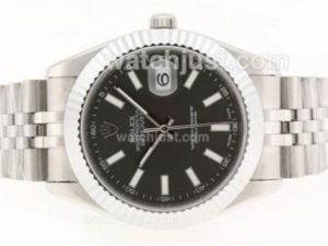 Brilliant Rolex Datejust II Replica Automatic Black Wave Dial|DRII129