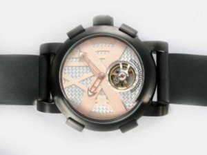 Replica Romain Jerome Watch Titanic-DNA Tourbillon Automatic PVD Case White Dial