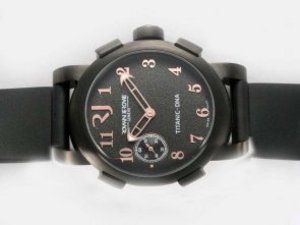 Replica Romain Jerome Watch Titanic-DNA Automatic PVD Case Black Dial