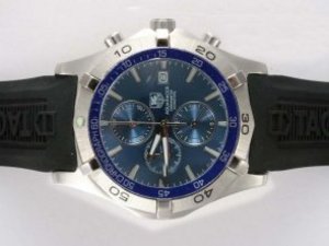 Replica Tag Heuer Aquaracer Watch 300 Meters Working Chronograph Blue Dial