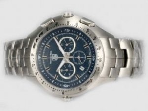 Replica Tag Heuer Aquaracer Watch Chrono Day-Date Blue Dial Same Chassis As 7750-High Quality