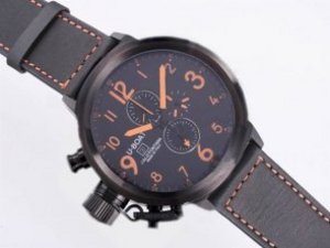 Replica U-Boat Flight Deck Watch 50mm Working Chronograph PVD Case/Orange Marking-Same Structure As