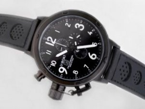 Replica U-Boat Flight Deck Watch 50mm Working Chronograph PVD Case/ White Marking-Same Structure As