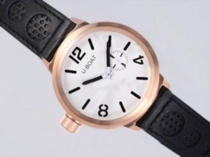 Replica U-Boat Italo Fontana Watch Automatic Rose Gold Case With White Dial