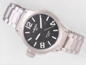 Replica U-Boat Italo Fontana Watch Automatic Black Dial-White Marking-45MM Version