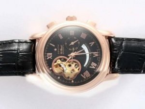 Replica Zenith Watch Chronomaster Open XXT Automatic Rose Gold Case with Black Dial