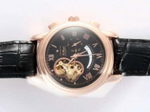 Replica Zenith Watch Chronomaster Open XXT Automatic Rose Gold Case with Black Dial