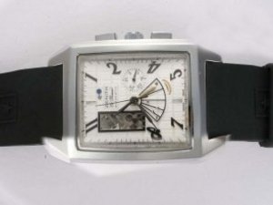 Replica Zenith Watch Grand Port Royal Open Automatic White Dial with Rubber Strap