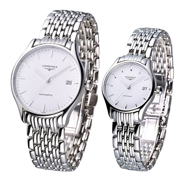 Longines Elegance serie L4.760.4.12.6/L4.260.4.12.6 paar automatische mechanische horloges ( Longines )