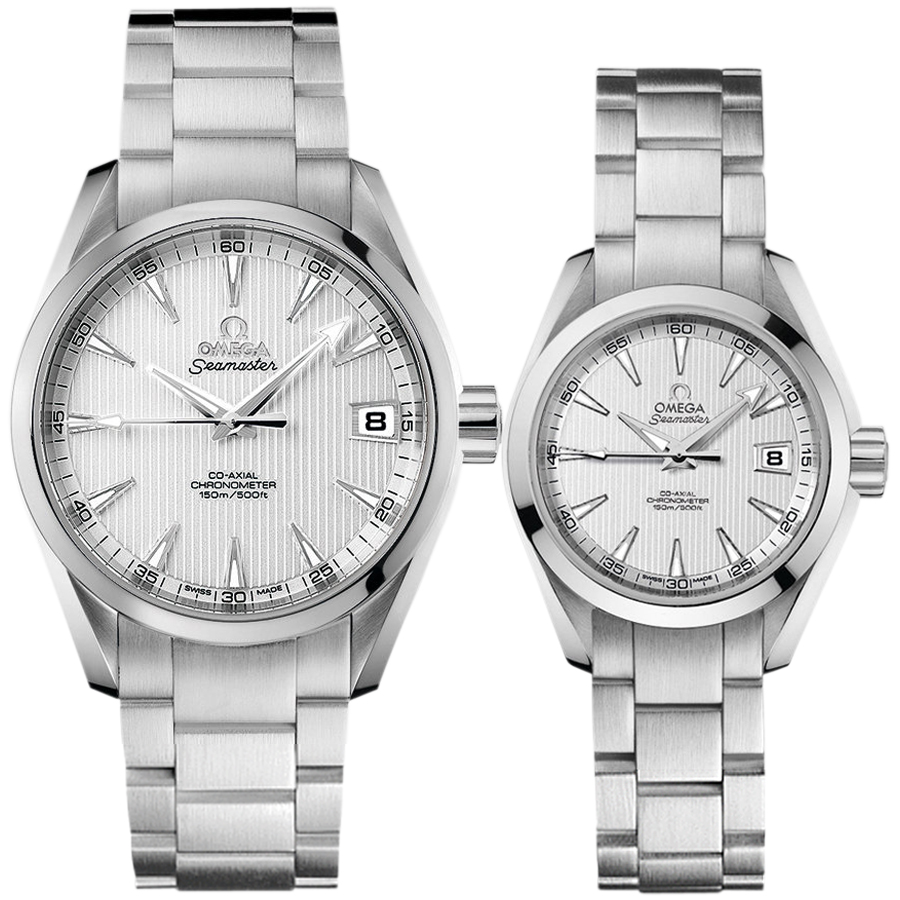 Omega Seamaster 231.10.39.21.02.001/231.10.30.20.02.001 par strippe automatiske mekaniske klokker ( OMEGA )