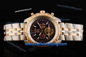 Breitling Bentley Tourbillon Автоматическая Синий СС / розовое золото рамка B